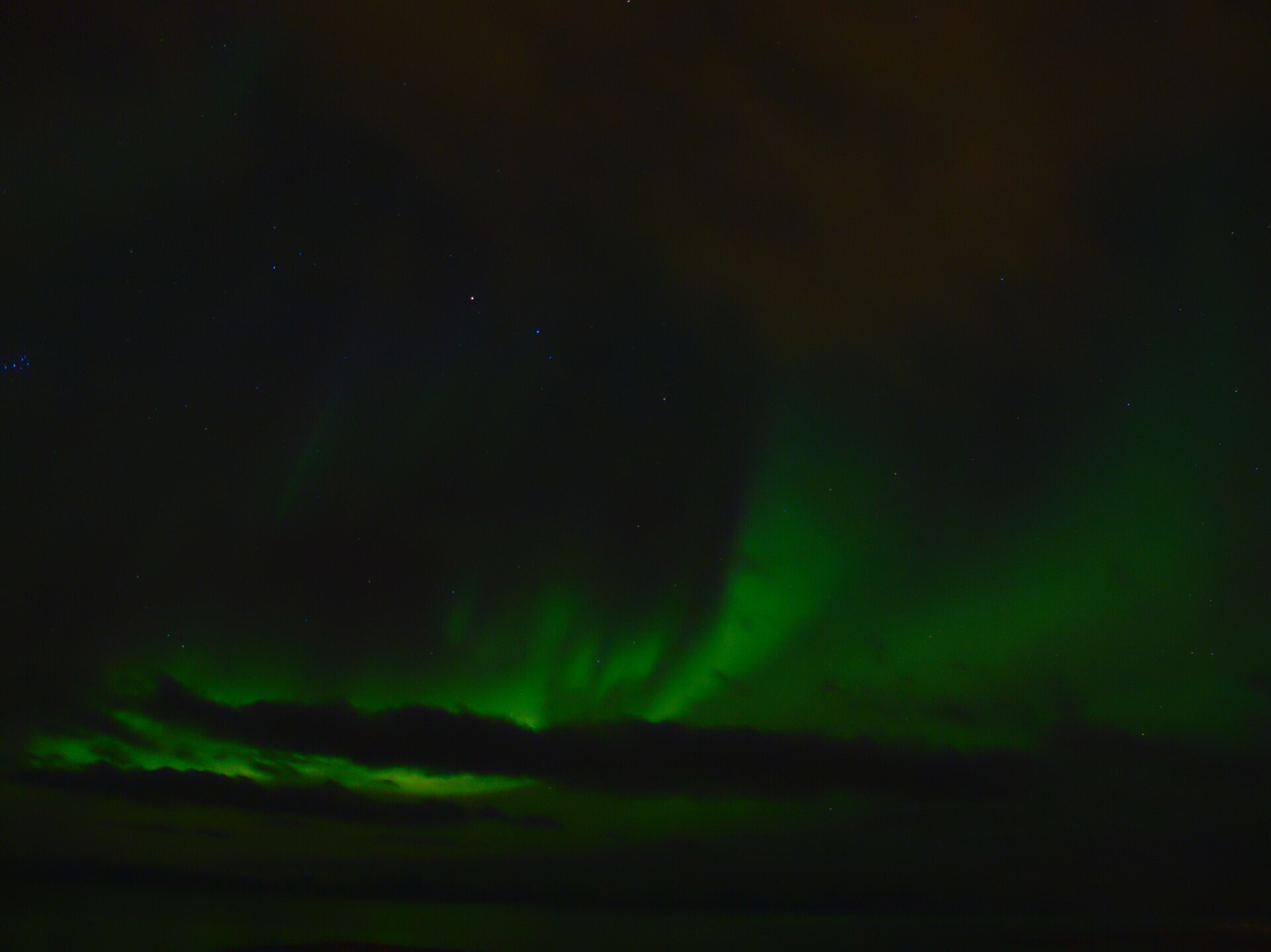 Aurora borealis over Senja